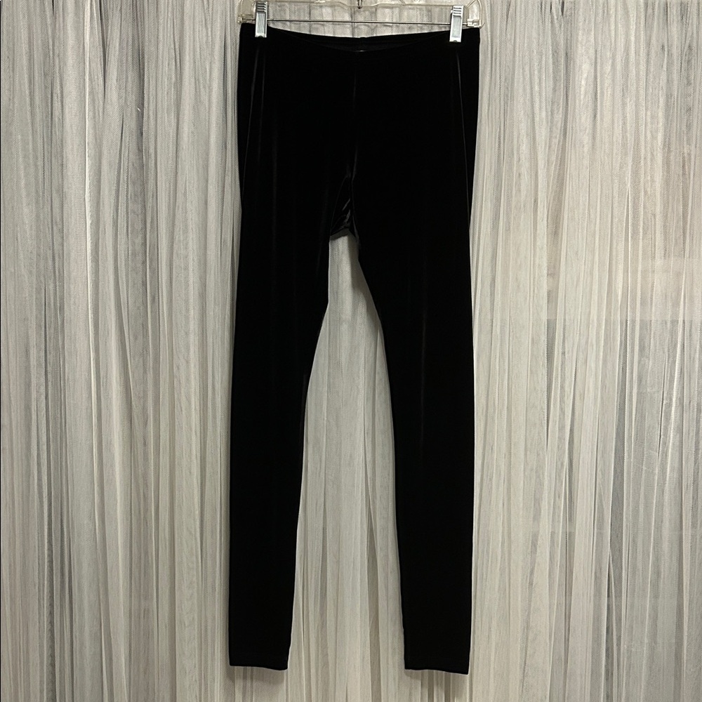 Black Velvet Leggings